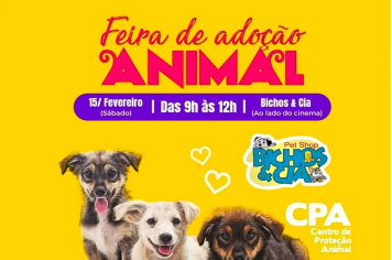 Feira de Adoção Animal acontece neste sábado (15)