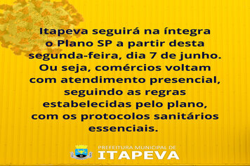 Comércios poderão voltar com atendimento presencial a partir de segunda-feira, dia 7 de junho