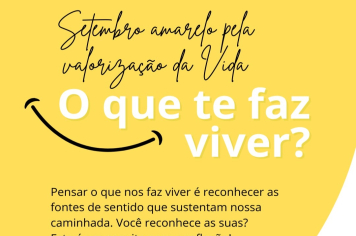 Campanha Setembro Amarelo é iniciada em Itapeva