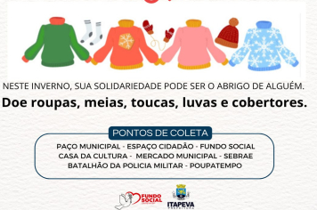 Fundo Social dá início à Campanha do Agasalho deste ano