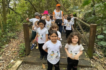 Alunos da Educação Infantil participam de aula lúdica de Educação Ambiental