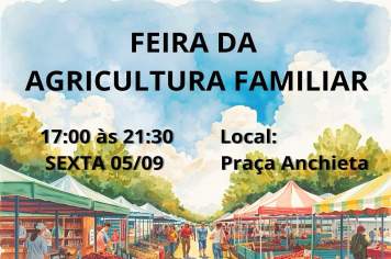 População é convidada para participar da Feira da Agricultura Familiar