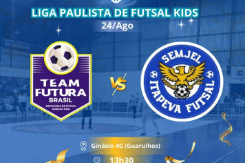 Equipe Semjel Itapeva disputa mais uma rodada da Liga Paulista de Futsal Kids