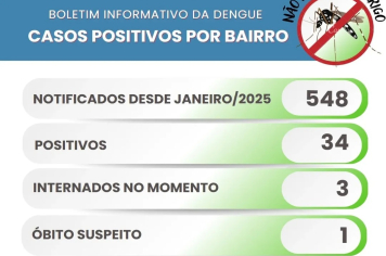 Itapeva registra 34 casos de Dengue positivos em 2025