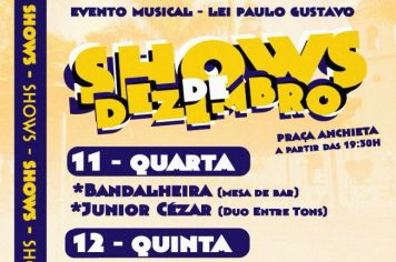 População de Itapeva pode curtir apresentações artísticas gratuitas