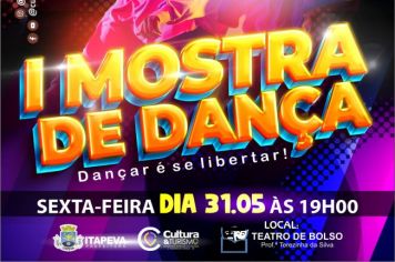 1ª Mostra de Dança de Itapeva aconte no Teatro de Bolso