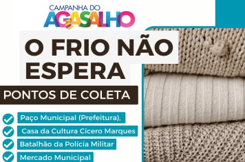 Fundo Social realiza a Campanha do Agasalho 2025