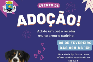 Feira de adoção animal acontece neste sábado (08)