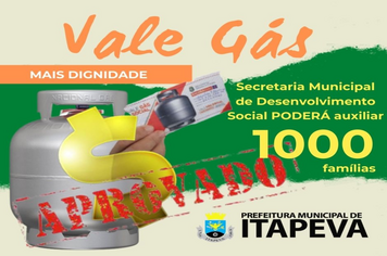 Famílias em situação de vulnerabilidade terão direito ao Vale Gás