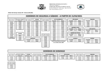 Horários de ônibus sofrem alterações e itinerários diminuem em 50%