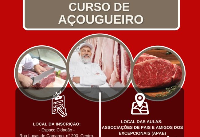 Curso gratuito de Açougueiro é oferecido
