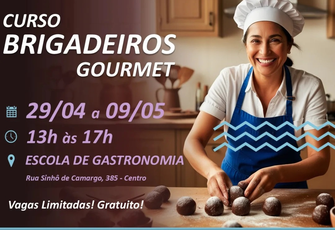 Inscrições abertas para curso profissionalizante de Brigadeiro Gourmet