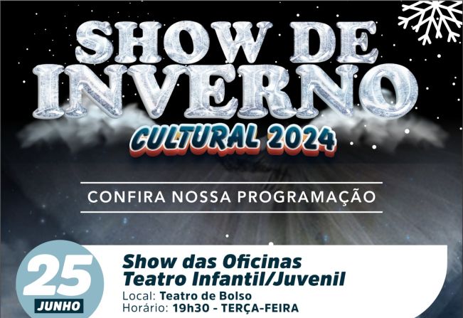 Mais apresentações das Oficinas Culturais acontecem nesta terça (25)