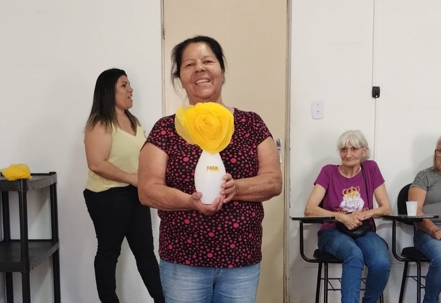 Ação especial da Campanha Setembro Amarelo é realizada com idosos do CRAS Vila Nova