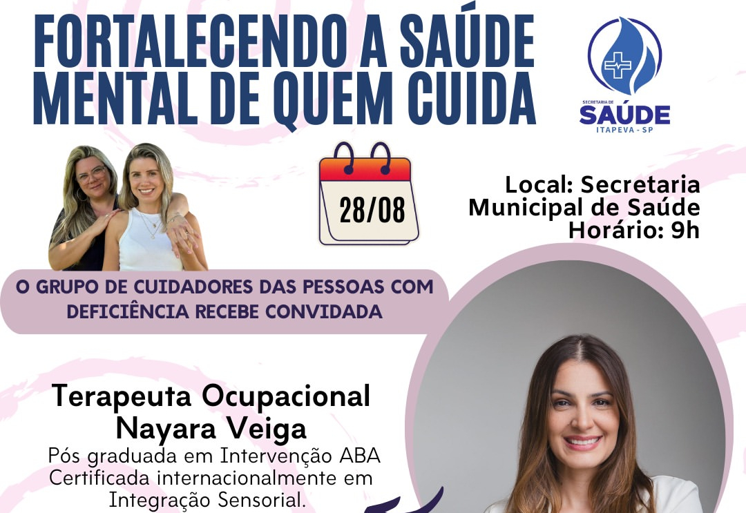 População é convidada a participar do grupo de Acolhimento ao Cuidador da Pessoa com Deficiência