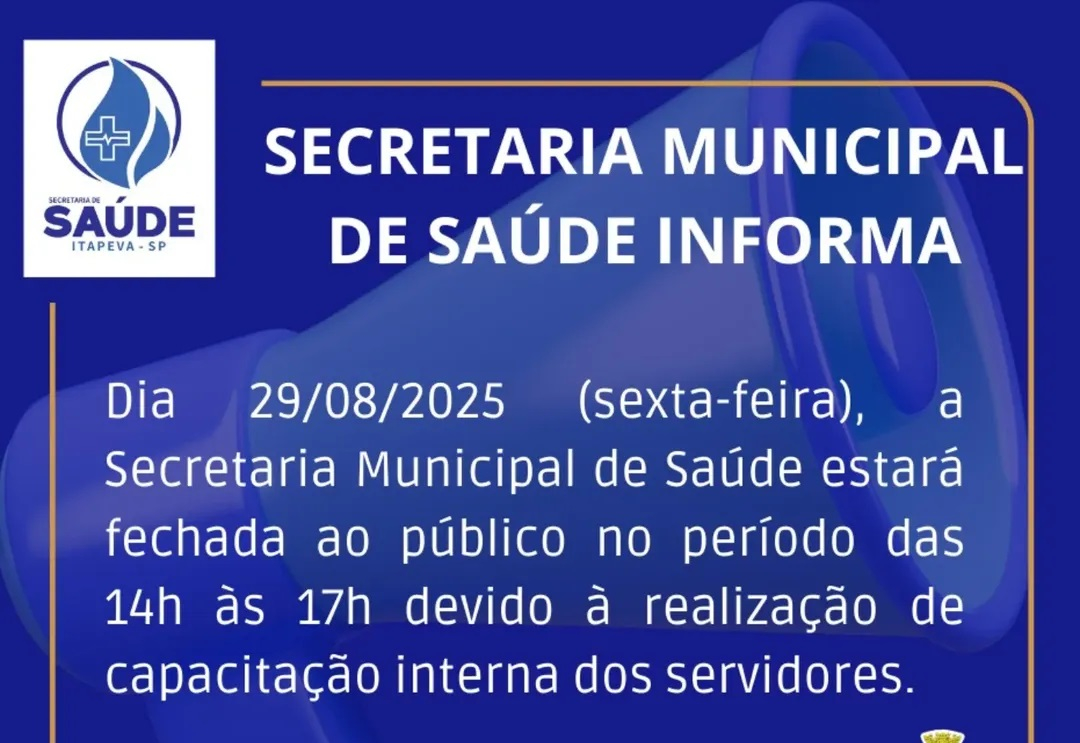 Secretaria da Saúde realiza capacitação interna para servidores nesta sexta-feira (29)