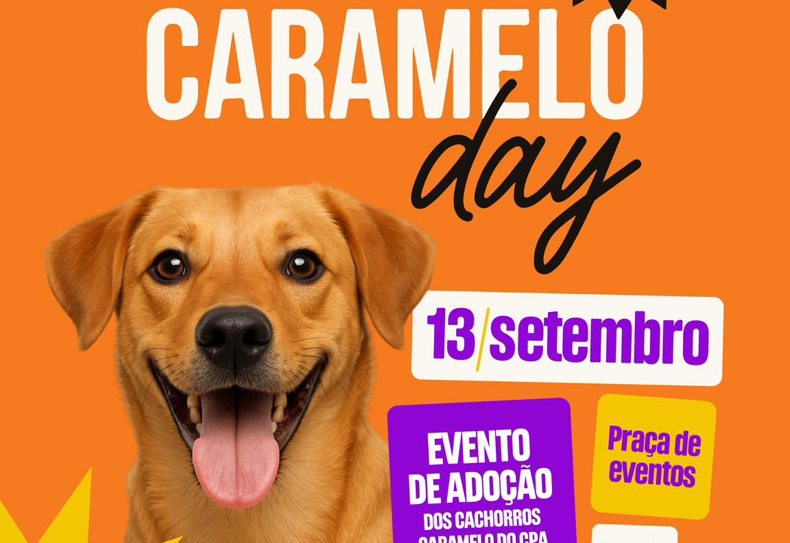 Prefeitura participa do “Caramelo Day”, evento de adoção animal na Praça de Eventos