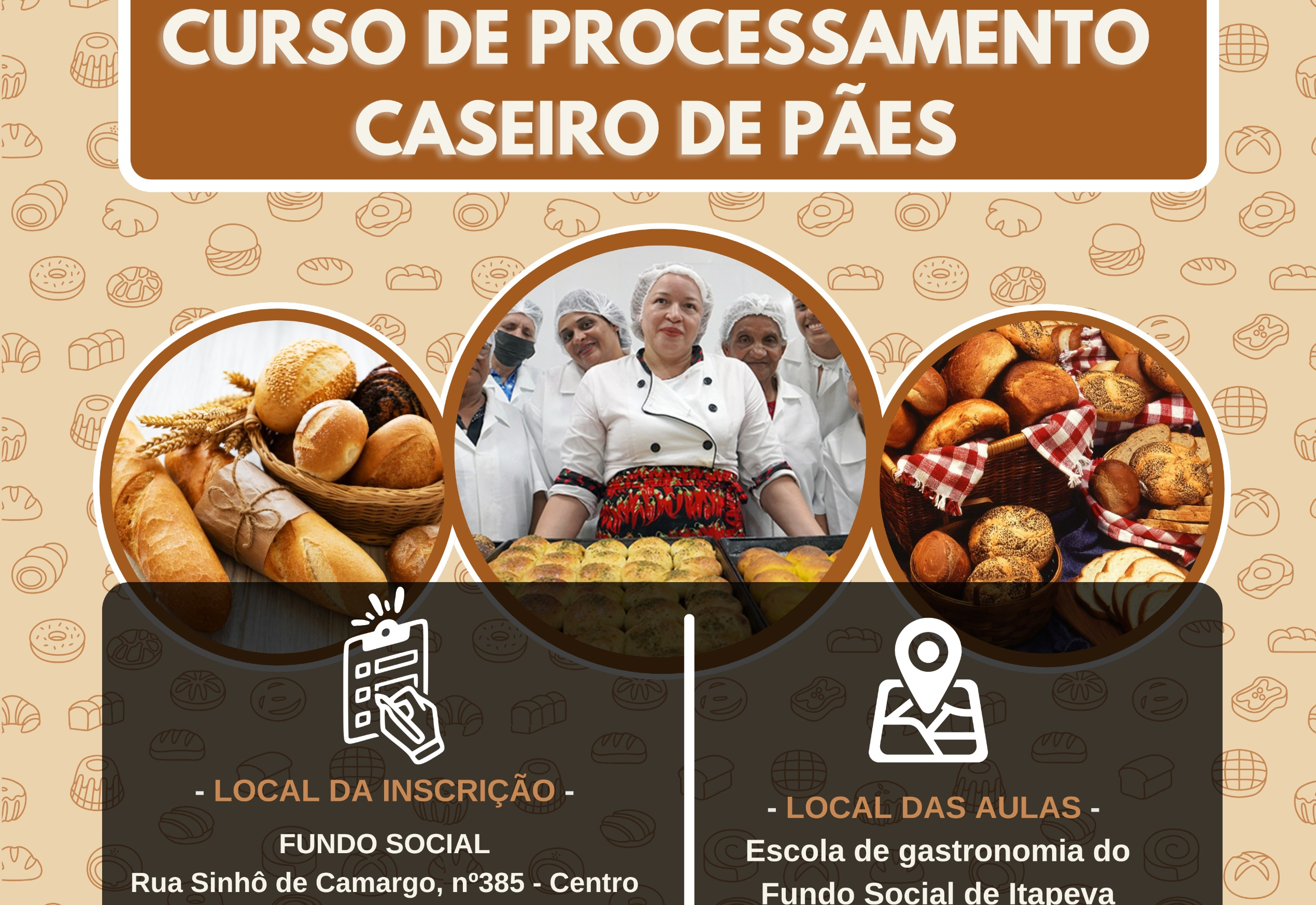 As inscrições estão abertas para o curso de Processamento Caseiro de Pães