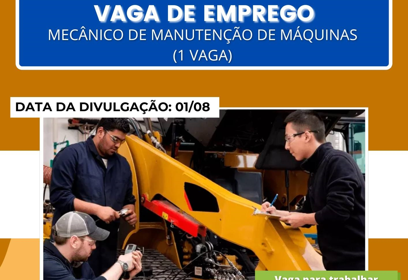 PAT divulga a abertura de mais novas vagas de emprego em Itapeva