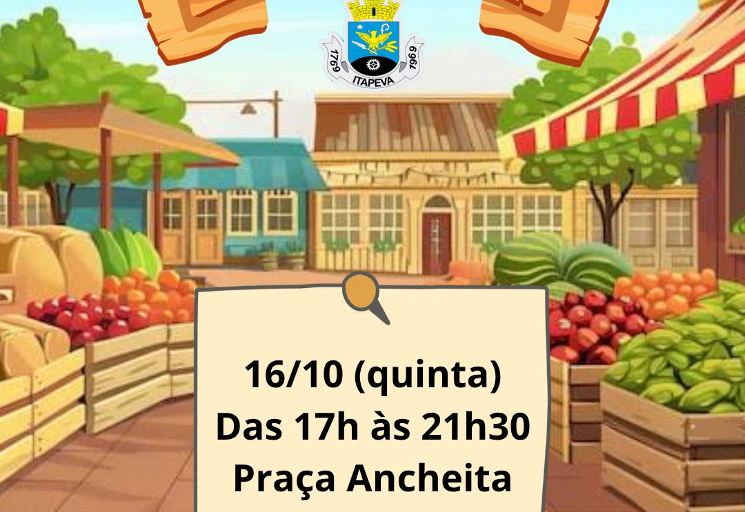 Secretaria de Agricultura e Abastecimento realiza dia 16, Feira da Agricultura Familiar na Praça Anchieta