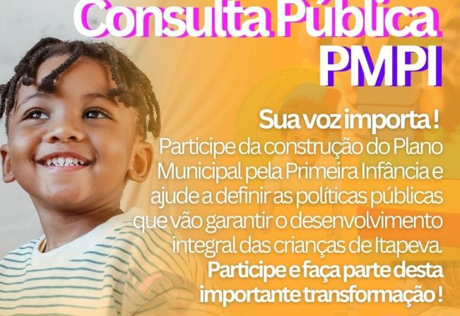 Plano Municipal pela Primeira Infância é elaborado
