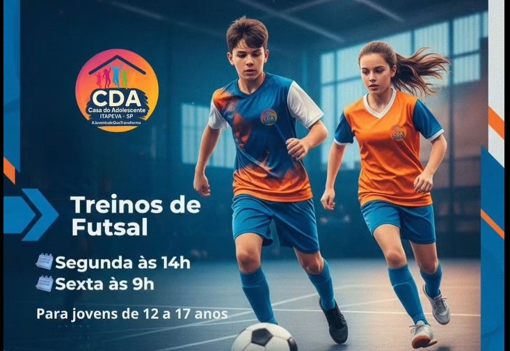 Treinos gratuitos de Futsal são oferecidos para os adolescentes de Itapeva