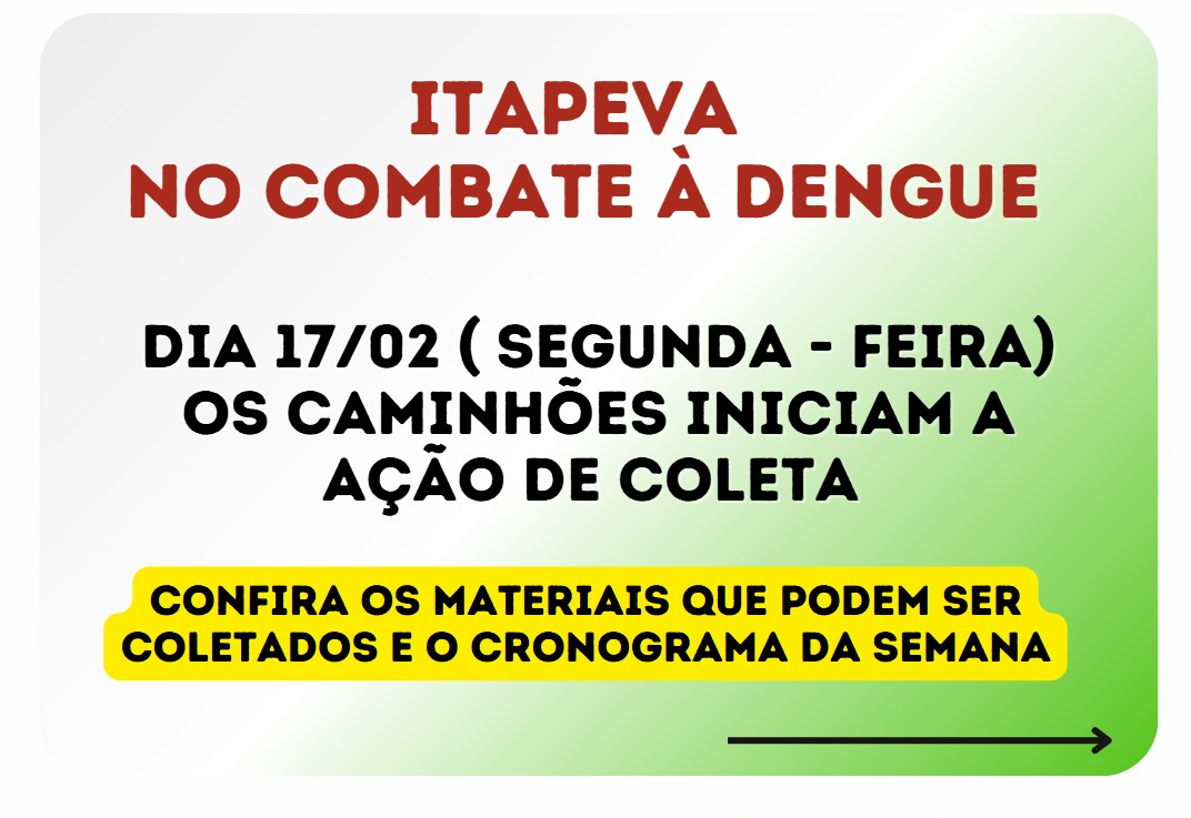 Nesta segunda (17) inicia a coleta de materiais nas residências
