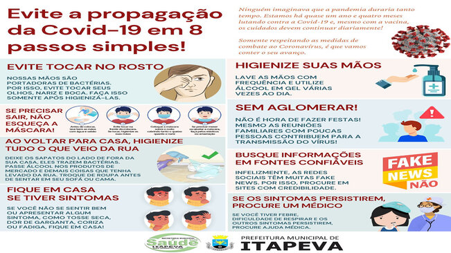 Evite a propagação da Covid-19 em 8 passos simples